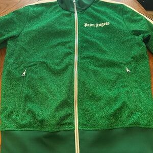 Palm Angels Kids Sparkling Green Jacket